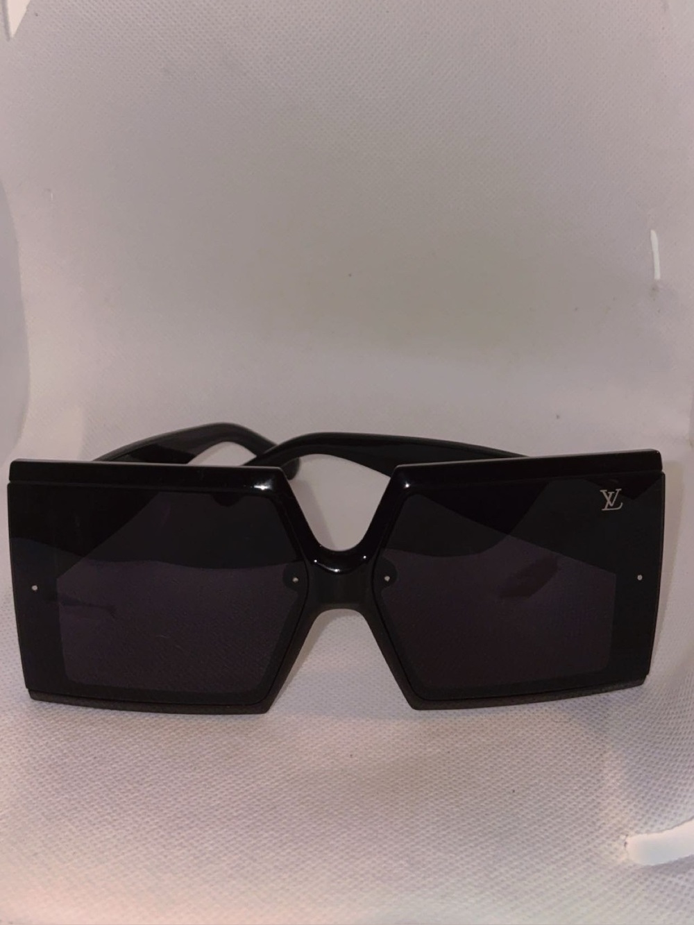 Louis Vuitton Black Geometric Oversized Sunglasses